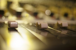 Recording Studio Mixing Console